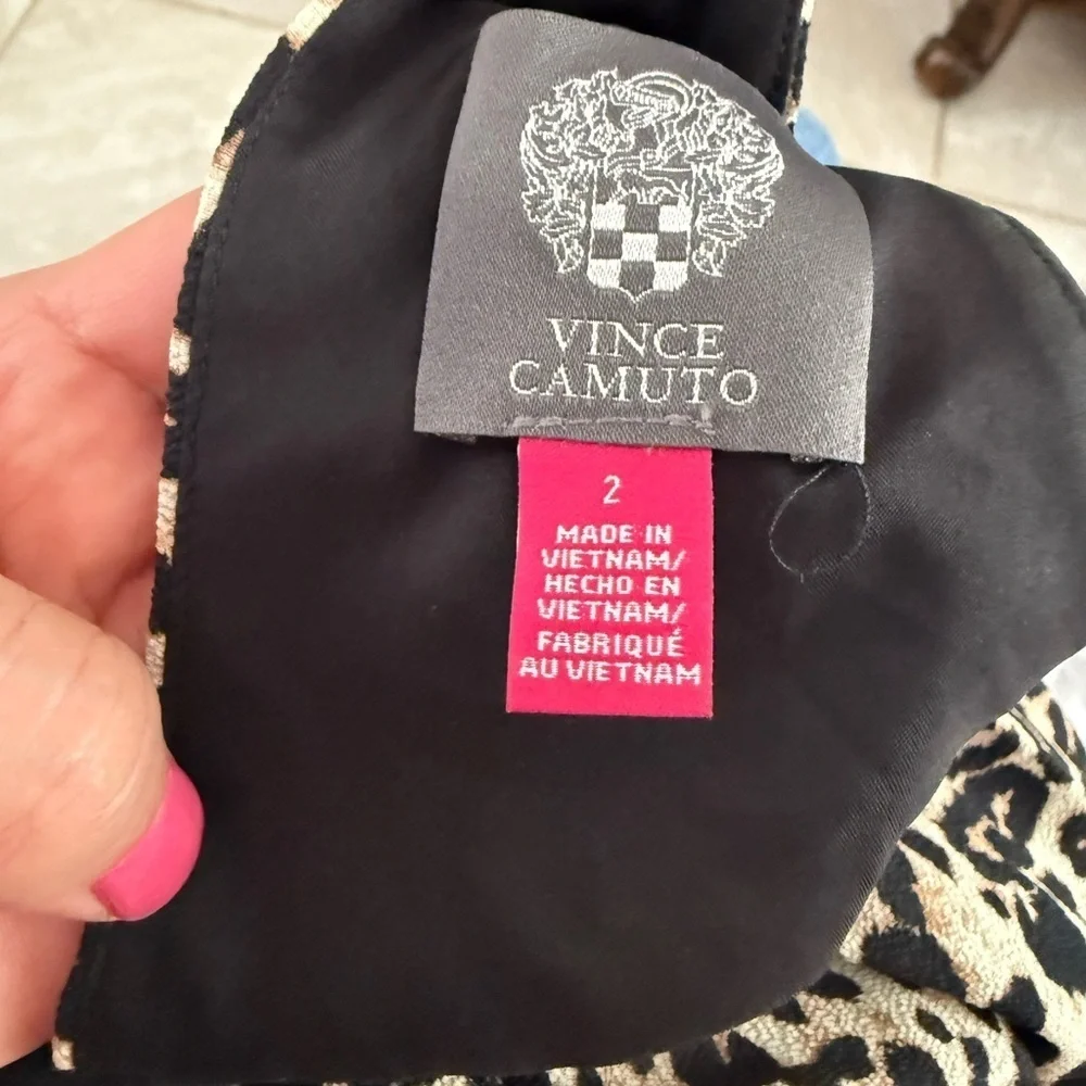 Vince Camuto Warm Weather Printed Hi Low Dress Size 2 - Picture 5 of 5